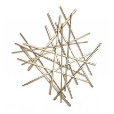 a pile of wooden sticks on a white background