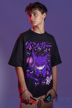 Gengar Ghastly T-Shirt, Ghost Type element Silhouette, Video Game T-Shirt, Japanese Anime This classic unisex jersey short sleeve t-shirt fits like a well-loved favorite. Soft cotton and quality printing make users fall in love with it again and again. These t-shirts have ribbed knit collars to reinforce shaping. The shoulders are tapped for a better fit over time. Double side seams maintain the shape of the garment longer. first quality 100% Cotton short sleeve. .: 100% Cotton (fiber content ma Ghost Type, Video Game T Shirts, Vintage Anime, Gaming Shirt, Japanese Anime, Perfect Match, Print Making, Video Game, Fall In Love