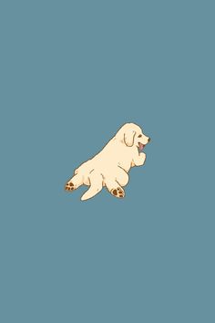 a drawing of a dog laying on its back with it's paw in the air