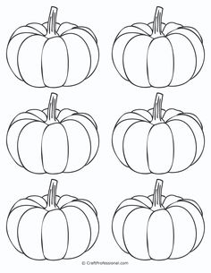 four pumpkins with different shapes and sizes