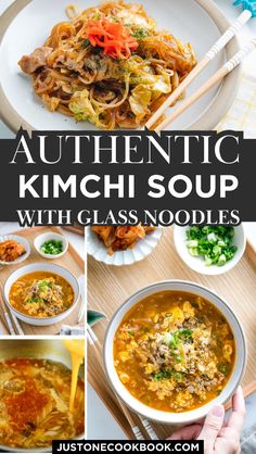 authentic kimchi soup with glass noodles is an easy and delicious way to enjoy it