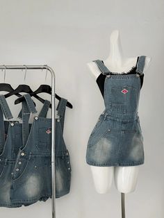 KYLETHOMASW - Japanese Kawaii Jean Strap Mini Dress Women 2000s Vintage Y2k Clothing Sleeveless Denim Dress Korean Even Party Chic Outwear Size Information(Mini Dress) Size XS Bust:78cm Waist:60cm Shoulder:33cm Length:78cm Size S Bust:80cm Waist:62cm Shoulder:34cm Length:78cm Size M Bust:84cm Waist:66cm Shoulder:35cm Length:79cm Size L Bust:88cm Waist:70cm Shoulder:36cm Length:80cm Size XL Bust:92cm Waist:74cm Shoulder:37cm Length:81cm Y2k Sleeveless Denim Vest, Y2k Style Mini Denim Dress, Blue Denim Vest In Y2k Style, Y2k Blue Denim Vest, Spring Y2k Denim Dress, Blue Denim Y2k Vest, Summer Y2k Denim Dress, Cute Sleeveless Denim Dress, Y2k Blue Denim Vest For Spring