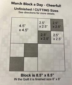 a sheet of paper with measurements for quilts