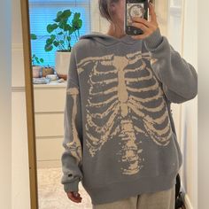 Baby Blue Teamsesh Skeleton Hoodie Xs (Oversized Fit) A Few Tiny Snags And Marks As Pictured, This Piece Is Gently Worn And Never Washed But Marks Probably Will Come Out Detergent Or Stain Remover. Skeleton Hoodie, 2024 Wishlist, Colorful Hoodies, Stain Remover, Baby Blue, Skeleton, Color Blue, Stain, Mens Shirts