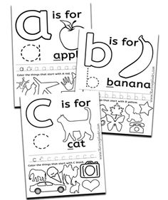 three printable worksheets with the letter b and c in black and white