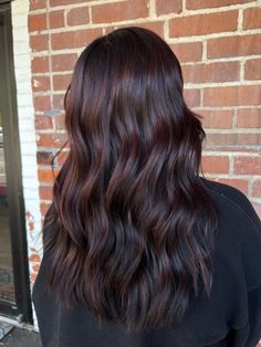 Red Tint On Dark Hair, Cocoa Cinnamon Hair Color Brunettes, Chocolate Cherry Highlights On Black Hair, Dark Brunette Red Undertones, Dark Hair With Undertones, Violet Undertones Hair Dark Brown, Dark Brown Red Tint Hair, Dark Cherry Highlights On Brown Hair, Dark Hair Cherry Highlights