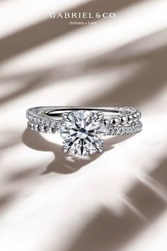 Corsika - 14K White Gold Split Shank Round Hidden Halo Diamond Engagement Ring
ER16246R6W44JJ Round Hidden Halo, Round Engagement, Round Engagement Rings, Natural Diamond Engagement Ring, Hidden Halo, Ring Crafts, Split Shank, Halo Diamond Engagement Ring, Round Cut Diamond