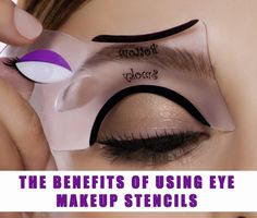 The benefits of using eye makeup stencils for creating gorgeous eyes. A lot! #eyeliner Eye Shadow Stencil, Cateyes Makeup, Eyeliner Stencils, Cat Eyeliner Stencil, Eye Makeup Stencil, Makeup Stencils, Eyeliner Stencil, Women Working, Cat Eyeliner