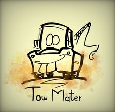 a drawing of a chair with the words town matter on it