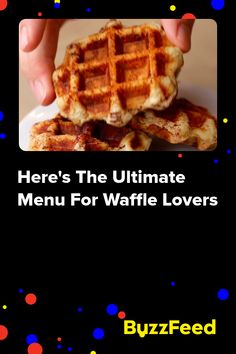 there's the ultimate menu for waffle lovers on this appetizer page