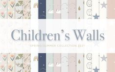 children's wallpapers spring / summer collection 2012 - all in pastel colors