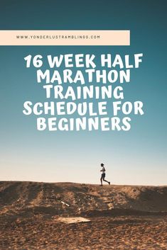 Need a half marathon training plan to conquer 13 miles of tough? You're ready for my 16 week half marathon training schedule for beginners 16 Week Half Marathon Training, Half Marathon Motivation, Beginner Half Marathon Training, Marathon Training Program, Half Marathon Training Schedule, Marathon Gear, Marathon Training Schedule