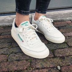 Reebok Shoes | Reebok Club C 85 Vintage Shoes | Color: Cream/Green | Size: 7.5 Sneakerhead Shoes, Trending Womens Shoes, Vintage Shoe