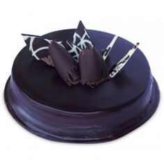 a black cake with white writing on it