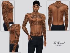 an image of a man with tattoos on his body