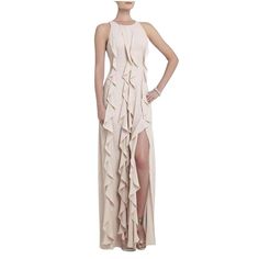 BCBGMAXAZRIA-Tess Cascading Ruffle Dress - Runway Catalog Sleeveless Ruffled Maxi Dress For Evening, Sleeveless Maxi Dress With Ruffles For Evening, Formal Sleeveless Maxi Dress With Ruffle Hem, Sleeveless Ruffle Hem Maxi Dress For Formal Occasions, Chic Formal Sleeveless Dress With Ruffles, Sleeveless Ruffle Dress For Formal Occasions, Chic Sleeveless Ruffled Dress For Formal Occasions, Evening Sleeveless Ruffle Dress With Ruffled Skirt, Chic Sleeveless Dress With Ruffles For Formal Occasions