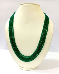 A++ Green Onyx Faceted Rondelle Bead Gemstone 5Strand Necklace For Woman & Girls | eBay Party Beaded Necklaces With Natural Round Stones, Party Beaded Necklace With Natural Round Stones, Party Necklaces With Round Natural Stones Beads, Party Necklaces With Round Natural Stones, Party Beaded Necklaces With Round Stones, Spring Wishlist, Green Onyx Stone, Onyx Stone, Green Onyx