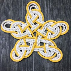 Nautical Knot Nautical Woven Star, Cotton Knot for Christmas Tree Topper or Home Decoration handmade at Mystic Knotwork Victorian Christmas Tree Topper, Monkey Knot, Nautical Christmas Tree, Sailor Knot Bracelet, Victorian Christmas Tree, Our Family Tree, Rope Projects, Nautical Christmas, Sailor Knots