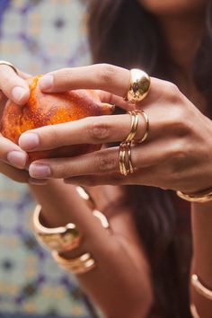 Gold Circle Ring, Lili Claspe, Jewellery Photography Inspiration, Rose Gold Circle, Jewelry Product Shots, Curve Ring, Jewelry Photography Styling, Jewelry Photoshoot, Dome Ring