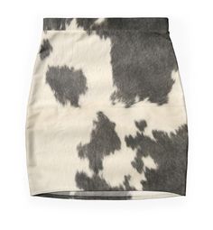 Super stretchy and durable polyester mini skirt. Vibrant, high-quality sublimation print across the front and back. Size range XXS-2XL. Black & White Cow Hide Casual Fitted Printed Mini Skirt, Fitted Skirt With Graphic Print, Fitted Mini Skirt With Graphic Print, Fitted Graphic Print Skirt, Fitted Mini Skirt With Print, Printed Fitted Mini Skirt, Fitted Printed Mini Skirt, Fitted Black Printed Skirt, White Cow