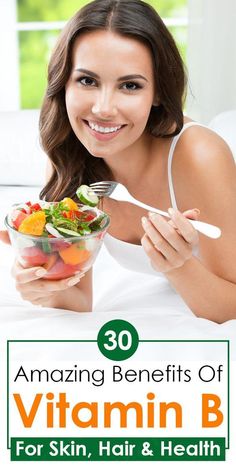 Vitamin B is needed for proper functioning of almost every process that occurs in our body. Here are 30 amazing benefits of Vitamin B for skin, hair and health. Vitamin B Benefits, Everyday Vitamins, Fat Soluble Vitamins, Vitamin B Complex, B Complex, Health Vitamins, Healthy Routine, Skin Hair, Vitamin B12