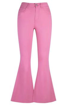 Fall Y2k High-waisted Pants, Y2k Mid-rise Stretch Pants, Y2k Pink Wide Leg Pants, Pink Y2k Style Wide Leg Pants, Y2k Style Stretch Trousers, Pink Wide Leg Y2k Pants, Y2k Style Flare Jeans For Spring, Y2k Style Trousers, Stretch Y2k Trousers