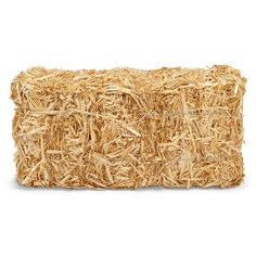 a bale of hay on a white background