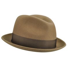 SHAPE: FEDORA Hat @ UpscaleMensFasion.com BRIM: 2" CROWN: CENTER DEN FABRIC: FELT, LITEFELT®, WOOL, WOOL FELT Color Camel Our Breed group salutes the pioneers of style: the experimenters, the avant garde, the most intriguing troubadours of style. Our most directional, stylish and sophisticated hats sit in Breed. This hat is made with our famous LiteFelt® finish, a revolutionary treatment process that takes a natural unstiffened premium wool felt hat and makes it water repellant and shape retenti Mens Fedora Hat, Mens Fedora, Wool Fedora Hat, Fedora Hats, Wool Fedora, Felt Fedora, Cool Gear, Felt Hat, Fedora Hat