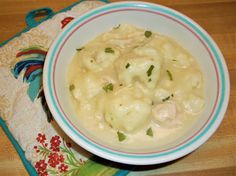 Chicken & Dumplings for Two | Just A Pinch Recipes Slow Cooker Chicken And Dumplings, Roasted Fall Vegetables, Campbells Soup Recipes, Chicken And Dumplings Recipe, Chicken Fricassee, Vegetarian Chicken, Tortilla Soup Recipe, Chicken Dumplings, Chicken Bouillon