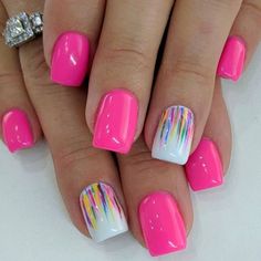 Mani Ideas, Pretty Nail Art Designs, Short Acrylic Nails Designs, Kandy, Hot Nails, Pretty Acrylic Nails, Short Acrylic Nails