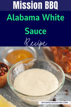 Alabama White Sauce on a barbecue table