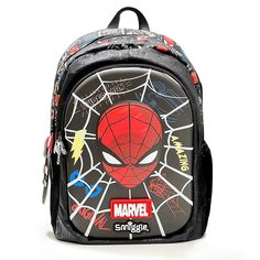 Leather Backpack Spider Man Schoolbag for Children Expertly crafted with durable leather, this Spider Man schoolbag is perfect for children. With a spacious interior and secure closures, it provides both comfort and functionality for school or travel. Designed for little ones who love a superhero, this backpack is the ultimate accessory for any young student. Material Composition: Lacquer leatherClosure Type: ZipperPattern Type: Spider ManMain Material: Patent LeatherItem Type: School bagsSize: 16.54x14.17x5.12 inch Love A, Leather Backpack, Spiderman, Composition, Backpacks, Leather, Travel