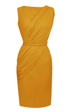 Alexandria Marigold Cocktail Dress - Wedding Guest Dresses - Marigold Dress - Draped Dress, Elegant draped cocktail dress by CaeliNYC. available in many colors, sheath dresses, sheath dress, party dress, orange, mustard yellow dress, pink dress, tan dress, plum dress, dresses. - Elegant dress with draped detail in the front, comes with removable same fabric braided sash belt, sleeveless, boat neckline, High quality Italian novelty fabric. Ships worldwide. orange cocktail dress, teal cocktail dre Girly Inspiration, Orange Cocktail Dress, Yellow Cocktail Dress, Teal Cocktail, Orange Cocktail Dresses, Mustard Yellow Dress, Marigold Dress, Cocktail Dress Elegant, Teal Cocktail Dress