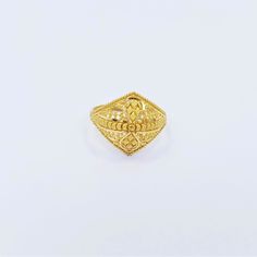 "~ Welcome to our ETSY shop: 22K Gold Beauty ~ Please check the video of this ornament (set video quality to 1080p): https://youtu.be/0w-Btke6qH8 Thank you for watching: Genuine 22K Solid Gold RING US 7.25 Female Hallmarked 916 Stunning Craftsmanship SPECIFICATIONS - Brand: \"GoldShine - Treasure For Generations\" - Size: US 7.25, top design dimension 1.5cm x 1.8cm - Band width: 2.3mm - Band thickness: 1mm - Design: Gorgeous and intricate craftsmanship, eye catching beauty, diamond cut - Ideal f Traditional Engraved 14k Gold Ring, Traditional Gold Engraved Filigree Ring, Traditional Engraved Gold Filigree Ring, 22k Gold Jewelry, Gold Beauty, Gold Ornaments, Solid Gold Rings, Stunning Jewellery, 22k Gold