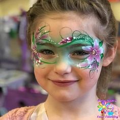 Face Painting Images, Face Painting Flowers, Fairy Face Paint, Fairy Face, Face Painting Tips, Professional Face Paint, Fair Face, Henna Paint, Christmas Face Painting