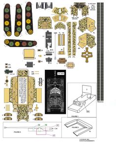 the paper model is shown with instructions to make it