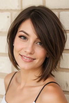 Shaggy Pixie Bob, Thick Short Hair Cuts, Long Layered Bob Hairstyles, Fine Hair Cuts, Kort Bob, Shaggy Pixie, Pixie Bob Hairstyles, Wavy Bob Haircuts, Haircuts For Medium Length Hair