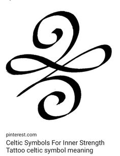 the symbol for celtic symbols is shown in black and white