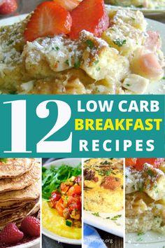 twelve low carb breakfast recipes