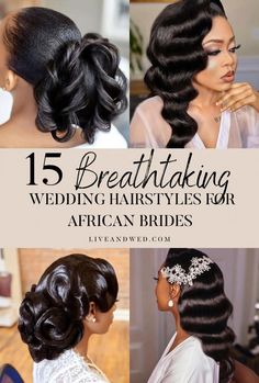 If you are looking for beautiful wedding hairstyles for women of African descent, then you’ve come to the right place. Once again, we’ve compiled a gallery of stunning bridal hairstyles to help you pick the right hairstyle for your big day. We encourage you to pin your favorite styles to your Pinterest boards – it makes everything way easier! Nail Bride, Hairstyles Brides, Hairstyle Bride, Guest Hairstyles, Hairstyles Bride