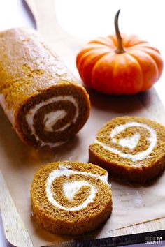 four different pictures with oranges, cranberry rolls and pumpkins on them