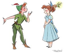 an image of two people dressed as peter panton and tinkerbell