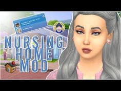 an image of a woman with grey hair and blue eyes in the video game nursing home mod