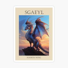 a tarot card with a dragon on the front and back side, which reads scaeyl