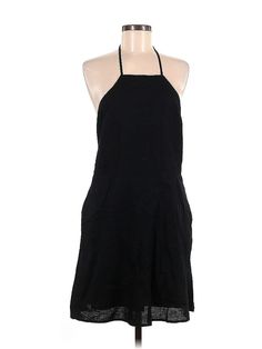 Gap Cocktail Dress Size: 8 Black Dresses - used. No Fabric Content, DropWaist, Halter, Solid, Short, Sleeveless | Gap Cocktail Dress - DropWaist: Black Solid Dresses - Used - Size 8 Black A-line Halter Dress For Summer, Sleeveless Mini Dress By Gap, Fitted Sleeveless Mini Dress By Gap, Casual Black Halter Neck Dress, Gap Fitted Sleeveless Mini Dress, Casual Black Mini Length Halter Dress, Gap Sleeveless Sundress For Beach, Gap Sleeveless Sundress For The Beach, Gap Sundress For Beach