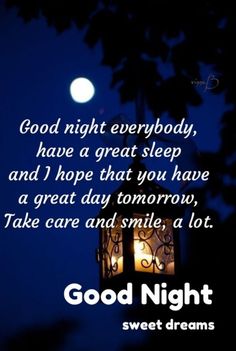 a lantern lit up with the words good night sweet dreams on it and an image of a