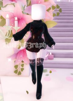 Outfit: TTYL skirt (toggle 25), Gothicutie bodice (toggle 1), Whimsy witch bodice (toggle 13), Darling Valentina bodice (toggle 9), Cozy Sweater (toggle 7), Snow swan heels (toggle 15) Royale High Patterns Tights, Royale High Outfit Hacks Bodice, Rainy Day Outfit Royale High, Christmas Outfit Royale High, Royale High Cozy Sweater, Cozy Sweater Royale High, Rh Winter Outfits, Cozy Sweater Outfits Royale High