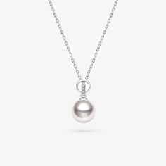 Material: 18K gold, Akoya pearl, diamond, and silver chain Akoya saltwater cultured pearl Size of pearl: around 8.0-8.5 mm Overall Length of Pendant: about 15 mm Length of silver chain: around 45 cm (adjustable) Weight of Diamonds: 4 diamond approx. 0.008 carats Handpicked of every pearl, only top 1% of pearls are selected Handcrafted Lifetime warranty Elegant Tahitian Pearl Necklace For Formal Occasions, Formal Tahitian Pearl Necklace, Yellow Gold Pearl Jewelry With Brilliant Cut, Yellow Gold Pearl Jewelry, Formal White Gold Jewelry With Tahitian Pearl, Refined Akoya Pearl Jewelry For Anniversary, Tahitian Pearl Necklace For Wedding, Formal Tahitian Pearl Pendant Jewelry, Elegant Akoya Pearl Ring With Brilliant Cut