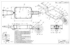 a drawing of an old fashioned car with wheels and spokes on the front wheel