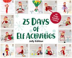 the cover of 25 days of elf activities